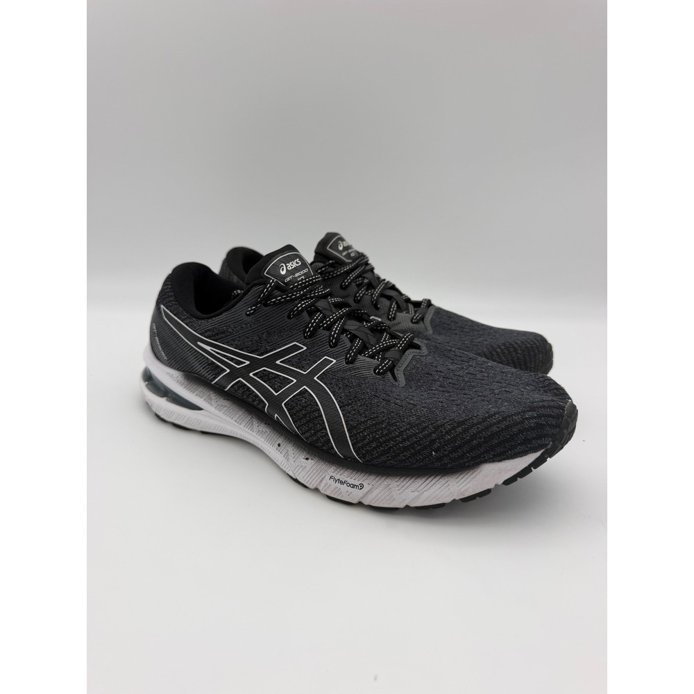 Asics GT-2000 10 Mens Running Shoes Black White 1011B185 Size 9